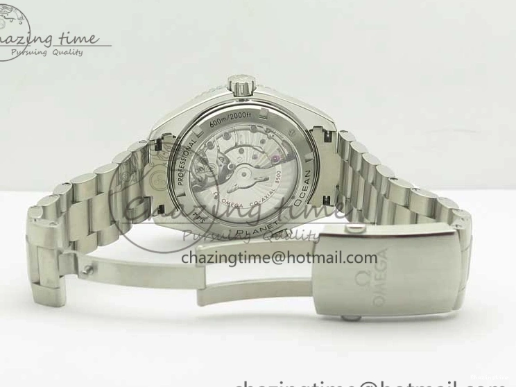 1218 Durable Planet Ocean Professional Ceramic Bezel 45.5mm 1:1 VSF Best Edition Orange Markers on SS Bracelet A8500 Super Clone 8052